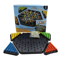 Chain Triangle Chess Game Triggle Rubber Band Game Educational Interactive Game Battle Set For Family Party Gift 1