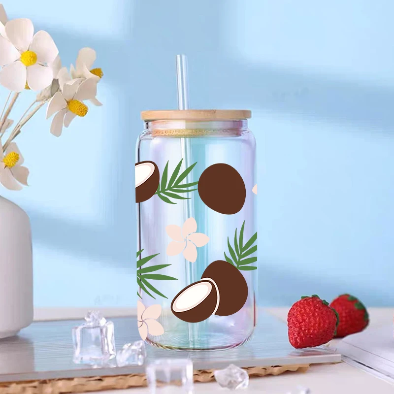 UV DTF Transfer Sticker Fruit Watermelon For The 16oz Libbey Glasses Wraps Bottles Cup Can DIY Waterproof Decals D1061