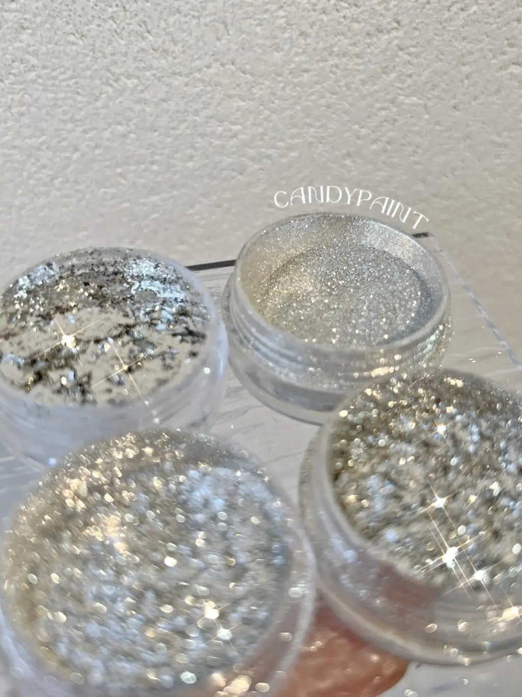 Silver Chrome Nail Powder Flake Mirror Effect Glitter Manicure Pigments 0.04oz/1g