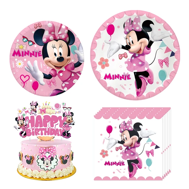 Minnie Mouse Party Decorations Birthday  Minnie Birthday Cake Decoration -  Disney - Aliexpress