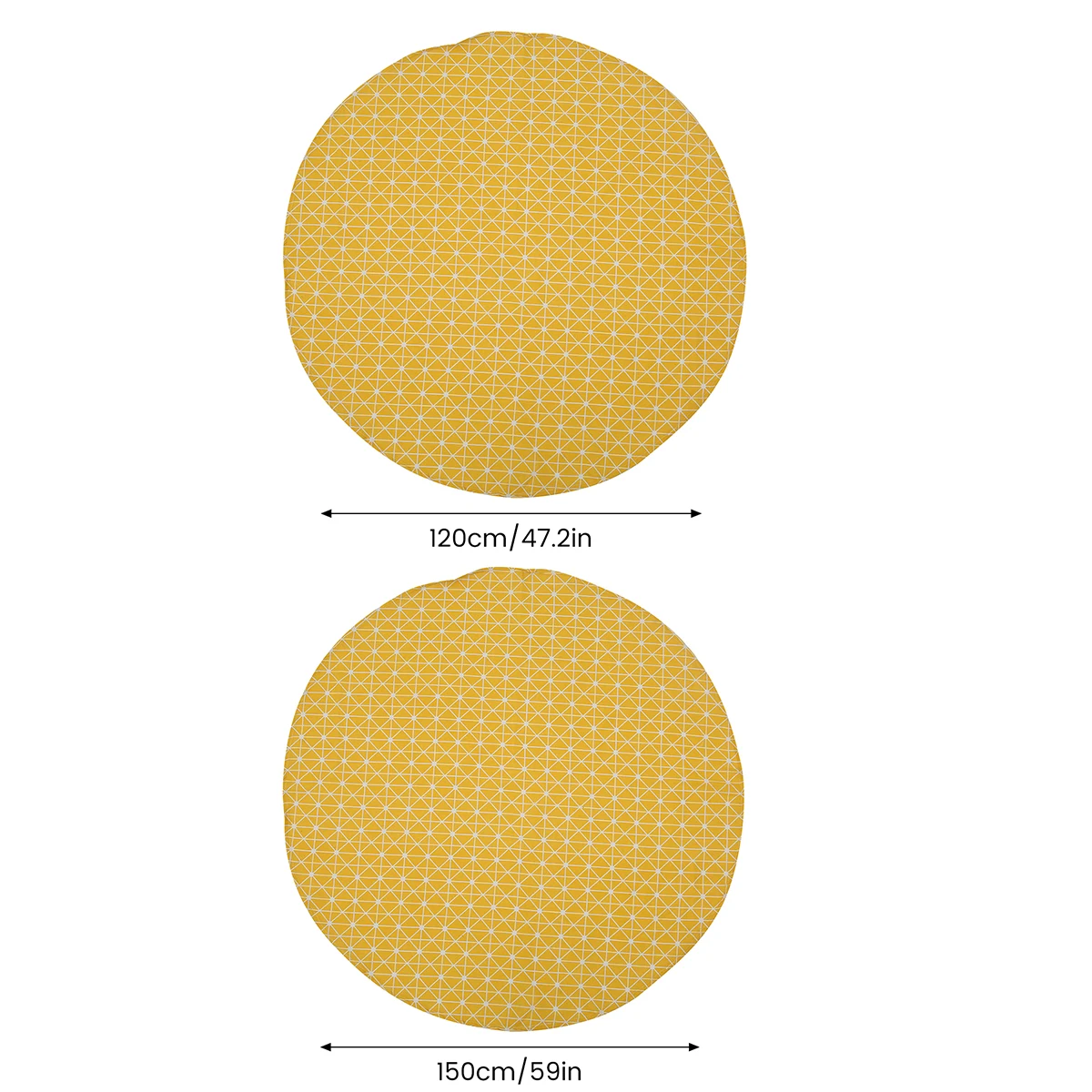 Linen Round Tablecloth Table Cloth Decorative Dust-Proof Table Cover Washable 120/150cm for Dinner Party Wedding Party Decor 6