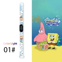 Cartoon SpongeBob Children Watches LED Square Anime Kids Watch Toy Touch Bracelet Waterproof Electronic intelligent Clock Gift 2