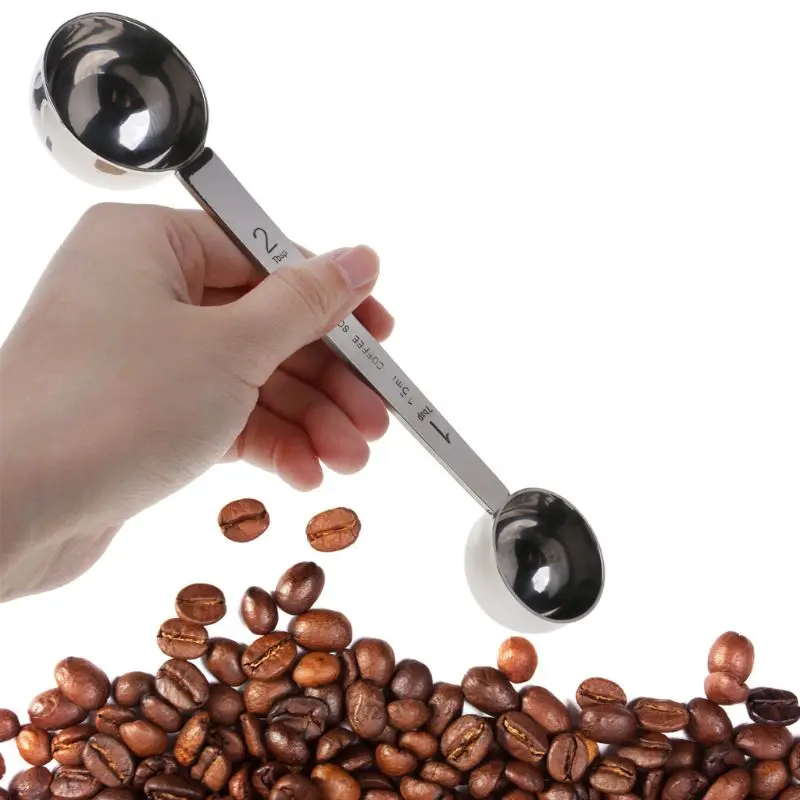 Kitchen Measuring Spoons Measuring Spoon Set Stainless Steel Measuring Spoon Coffee Scoop Double Ended Tablespoon 15ml & 30ml