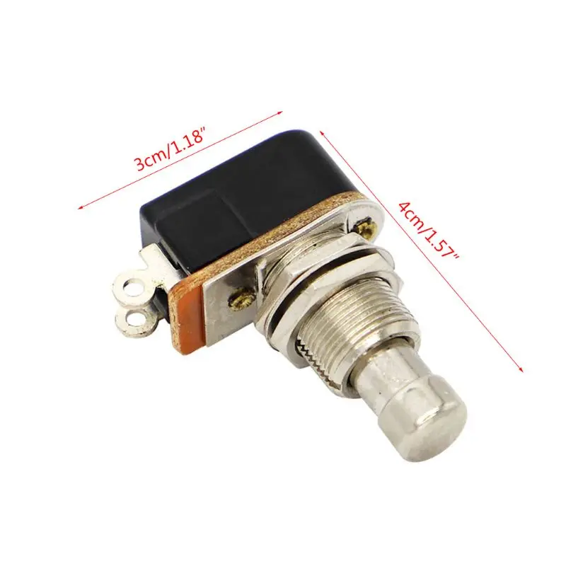 Spst 1P1T Momentary Soft Stomp Foot Pedal Bypass Switch Effetti Per Chitarra-Twth