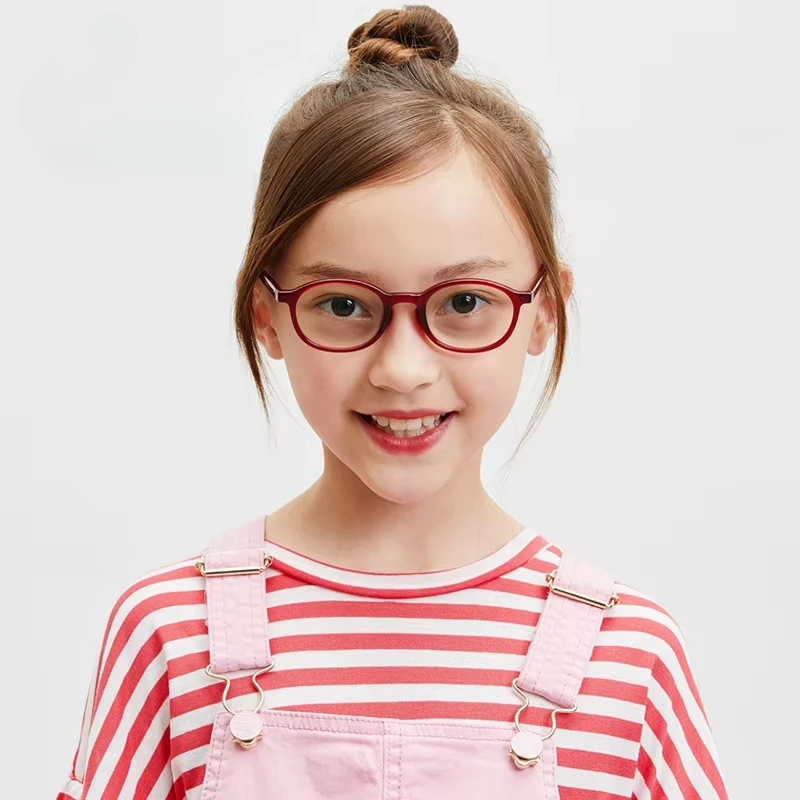 ZXIAC Fashion Oval Frame Glasses Kids TR90 Blue Light Blocking Eyewear Girl Boy Reading Computer Children Eyeglasses Accessories