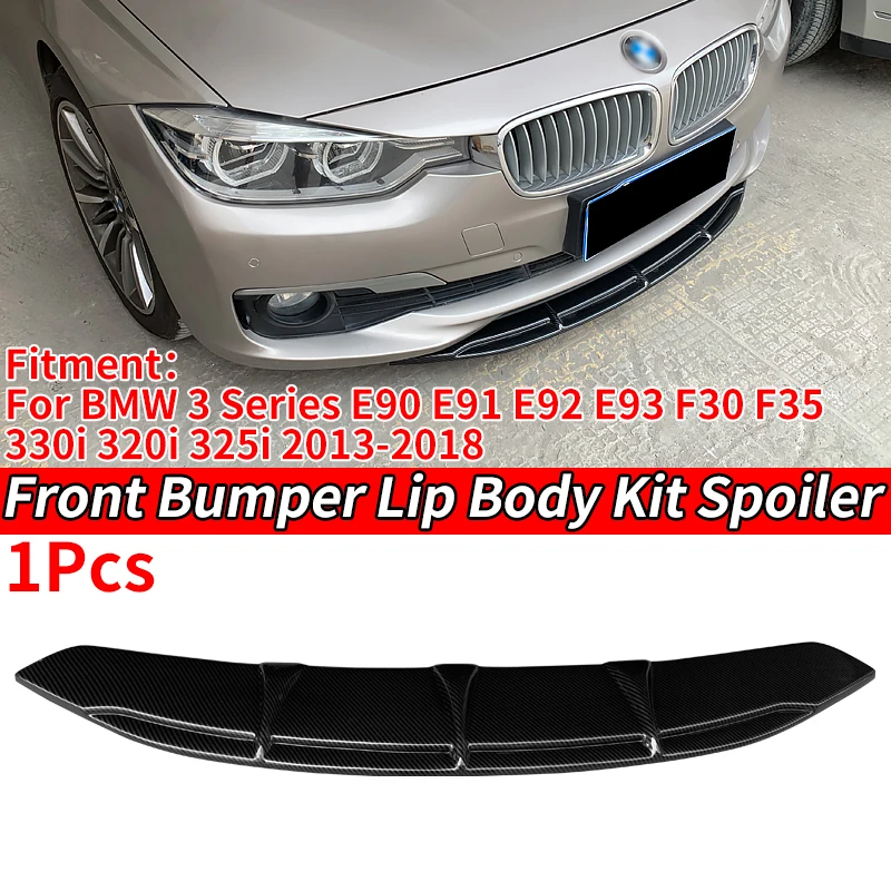 

Car Front Bumper Splitter Lip Body Kit Spoiler Chin Plate ABS For BMW 3 Series E90 E91 E92 E93 F30 F35 330i 320i 325i 2013-2018