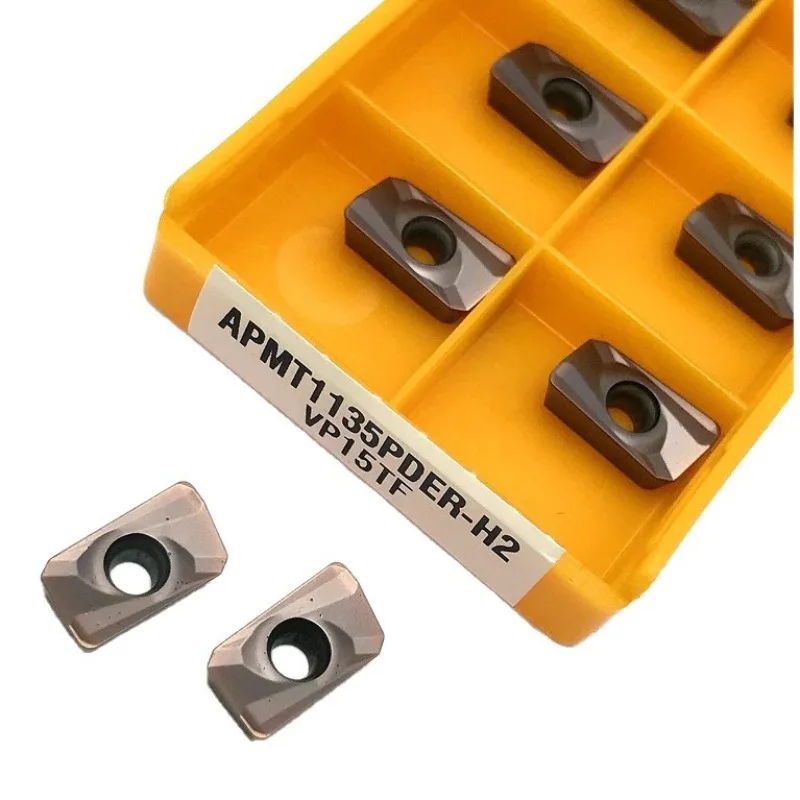 10개 APMT1135PDER-M2 VP15TF APMT1135PD ER-H2 VP15TF CNC 밀링 커터