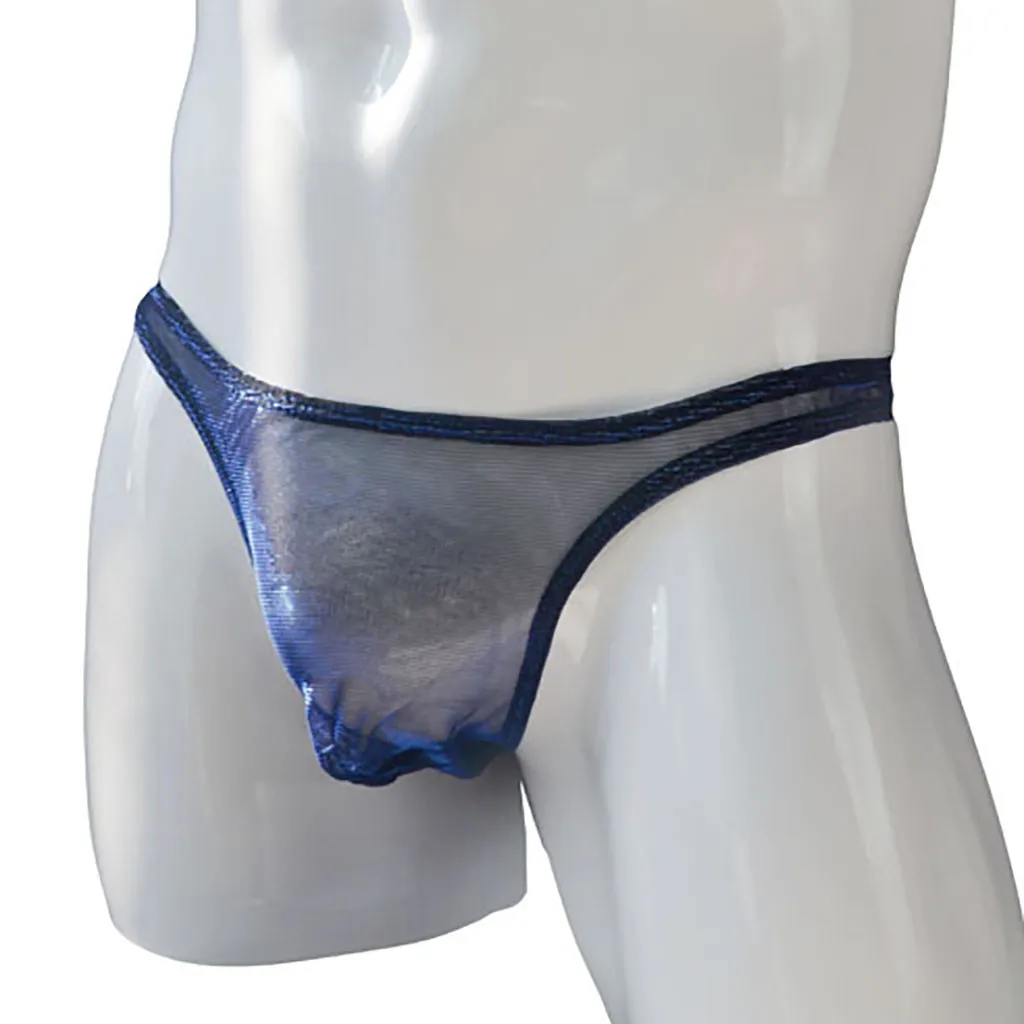 Mesh Thongs Briefs Panties Underwear Sexy Lingerie Discoloration G-string Men's