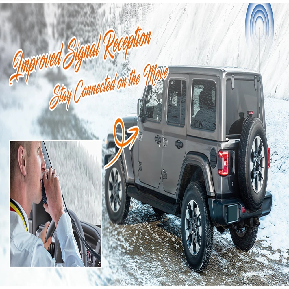 VHF UHF Car Antenna Mobile Transceiver Whip Holder