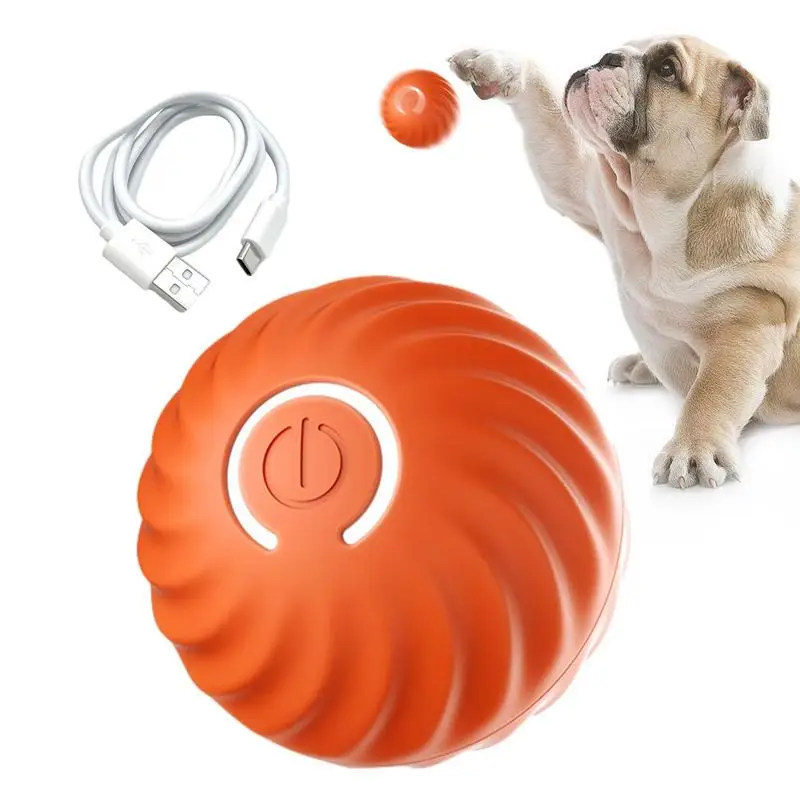 

Cat Toys Smart Interactive Cat Bouncing Ball Automatic Rolling Ball Training Self moving ball Electric Toy Dog Pet Accessories