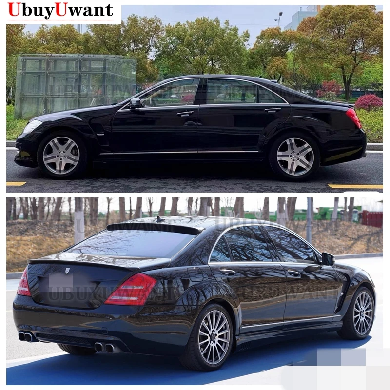 高品質-ベンツ BENZ S W221 カーボン製 トランクスポイラー AMG