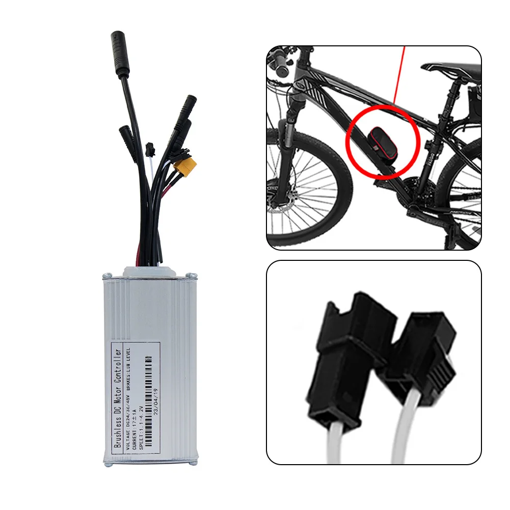 17a E-Bike-Controller 24v36v48v-17a 350w 6 mosfets E-Bike-Kit Sinus-Drei-Modus-Elektrofahrrad-Ersatzteile – Detail 3