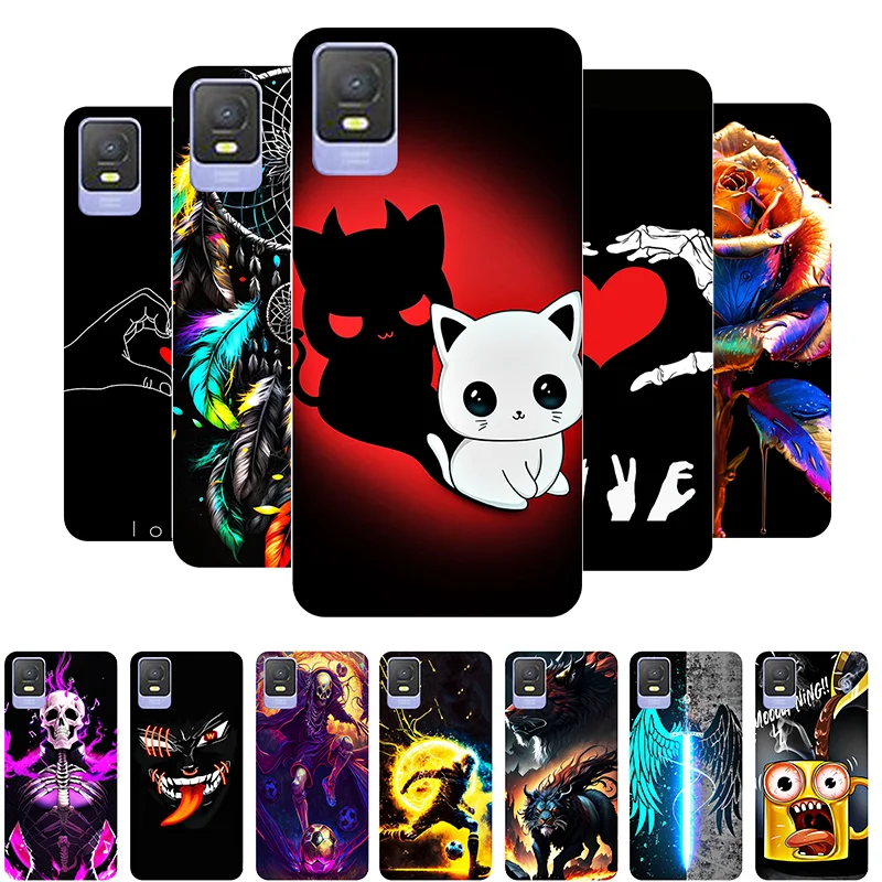 Per Tcl 403 Custodia T431D Funny Cute Custodia Posteriore Morbida In Silicone Per Tcl 403 Cover Tcl403 Paraurti Antiurto