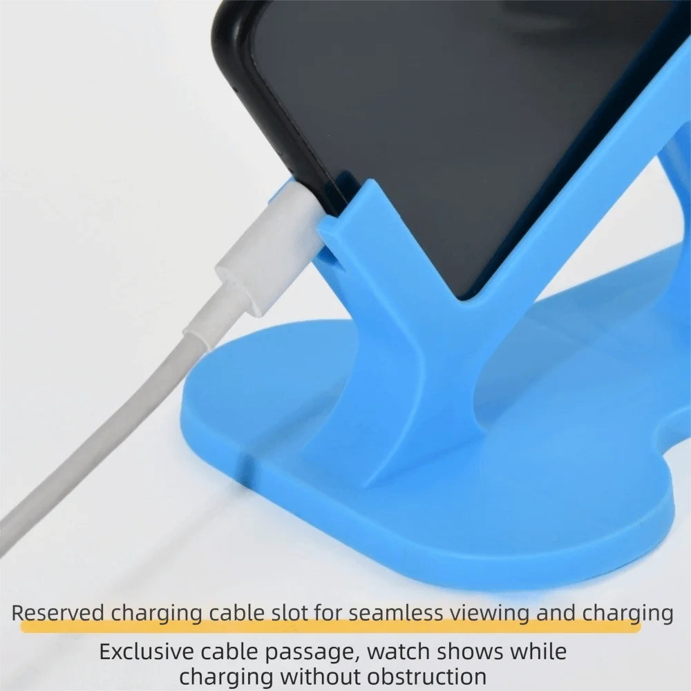 Supporto per telefono a mani libere per posizione laterale, design curvo antiscivolo, supporto per telefono portatile e robusto per stare sdraiati - Image 5