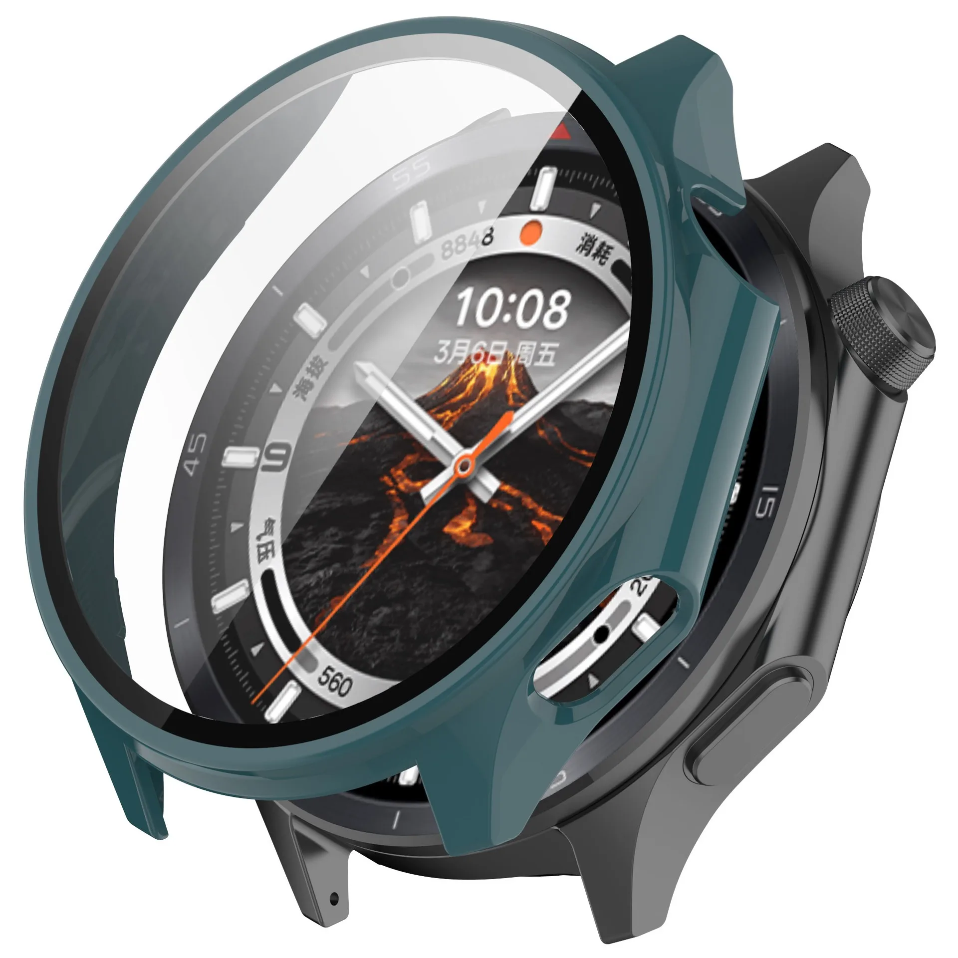 Premium Tempered Glass Smartwatch Screen Protector and Protective Case Cover