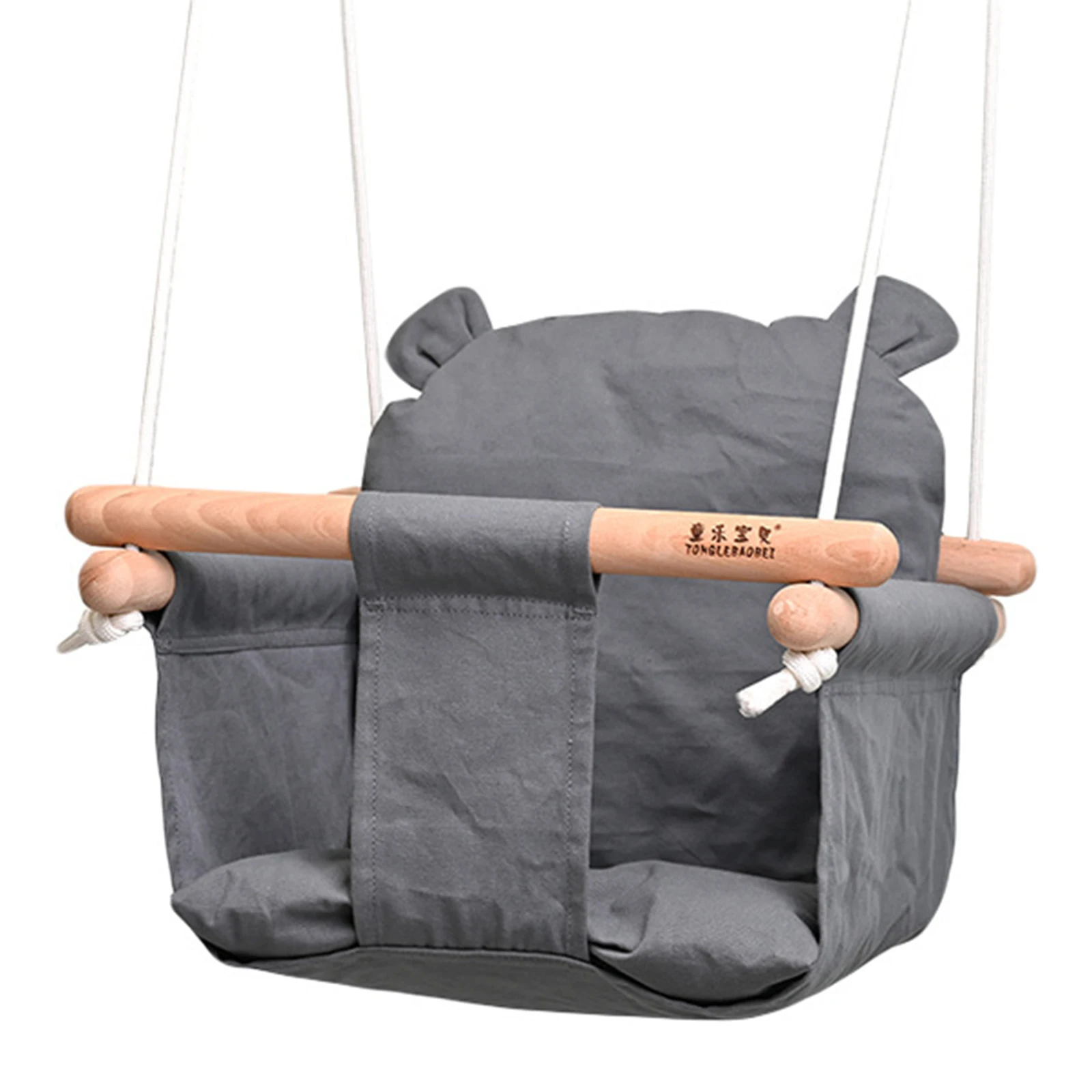 Full Bucket Toddler Swing Seat With Adjustable Chains For Kids Toddlers Swing Set For Kids Outdoors For Kids Hanging Seat Toys 5