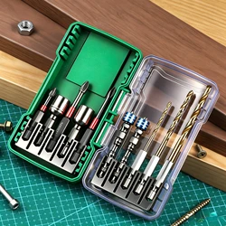 Premium 10 - Piece S2 Steel Magnetic Screwdriver Bit Set - Anti - Slip Impact - Resistant Design for Quick and Efficient Driving (A)
