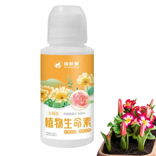 Folyékony Virág Műtrágya 3,3Oz Zamatos Növényi Élelmiszer-Vízben Oldódó Aminosav A Fokozatos Palack Csepp Öntözés Tervezéséhez