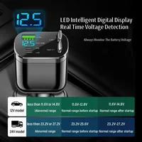 Ultra Fast Charging Five in One USB Car Phone Charger with Intelligent Digital Display and Dual PD Ports for Voltage Display - Image 3