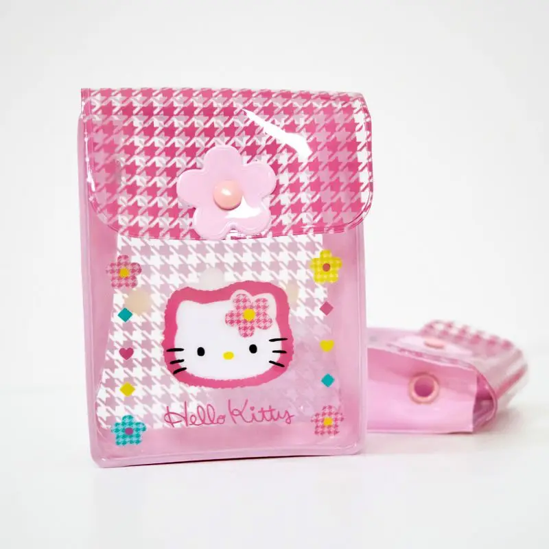 

Мини-сумки Hello Kitty, мультяшная Милая прозрачная сумка, водонепроницаемая портативная маленькая сумка из ПВХ с принтом, сумка для путешествий и хранения
