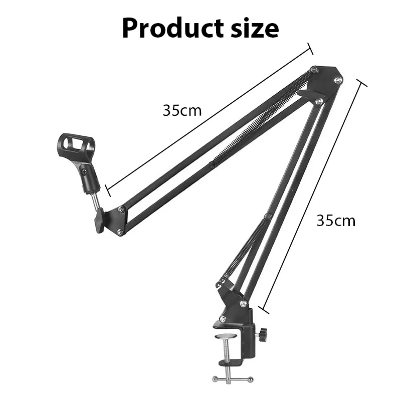 Microphone Desk Arm Stand NB-35 Desktop Arm Holder Mic Stand For Bm800 Microphone Stand With A Spider Cantilever Bracket Universal