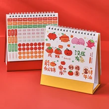 

2022 New Year Desktop Calendar Flipping Annual Schedule Planner Monthly Learning Planner Table Calendar Custom Home Office Decor