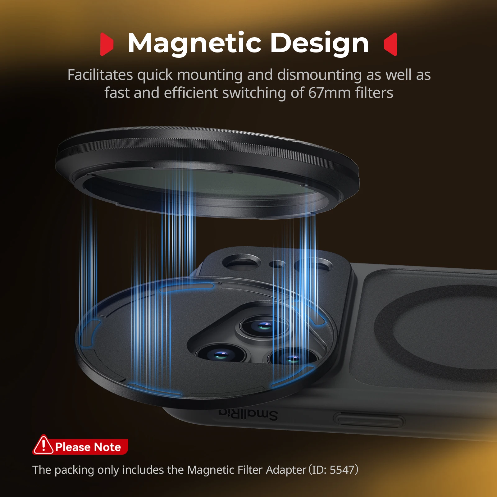 Preisvergleich für SmallRig 67mm Magnetic Circular Polarizing Filter 67mm Threaded Filter Ring