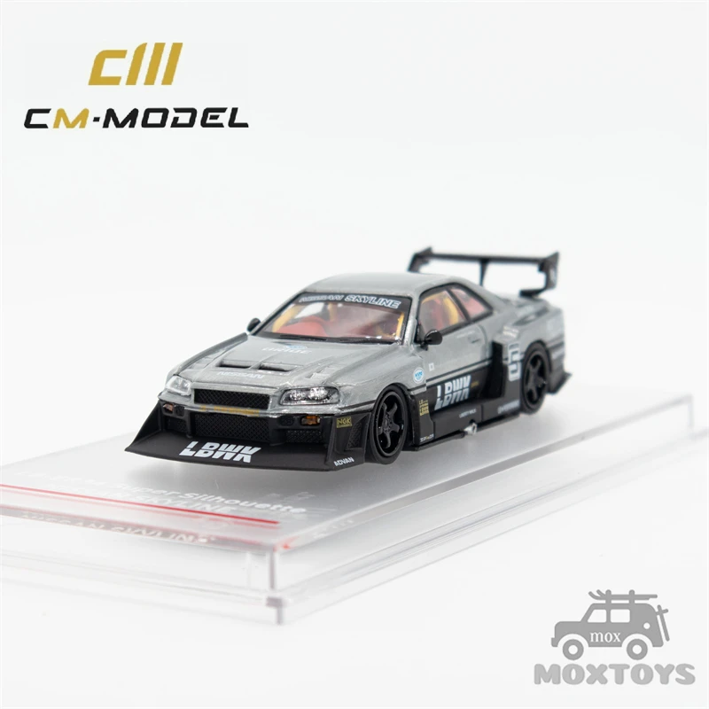 

*Chase* CM MODEL 1:64 Nissan LBWK ER34 NO.5 Chome Black Diecast Model Car