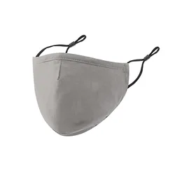 Unisex Reusable Solid Color Winter Face Mask for Warmth and Wind Protection (Gray)