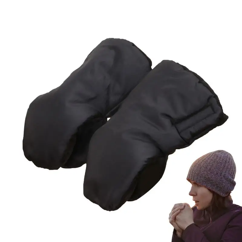 Зимние женские водонепроницаемые перчатки, аксессуары для детской коляски, теплые перчатки для детской коляски, перчатки для защиты рук