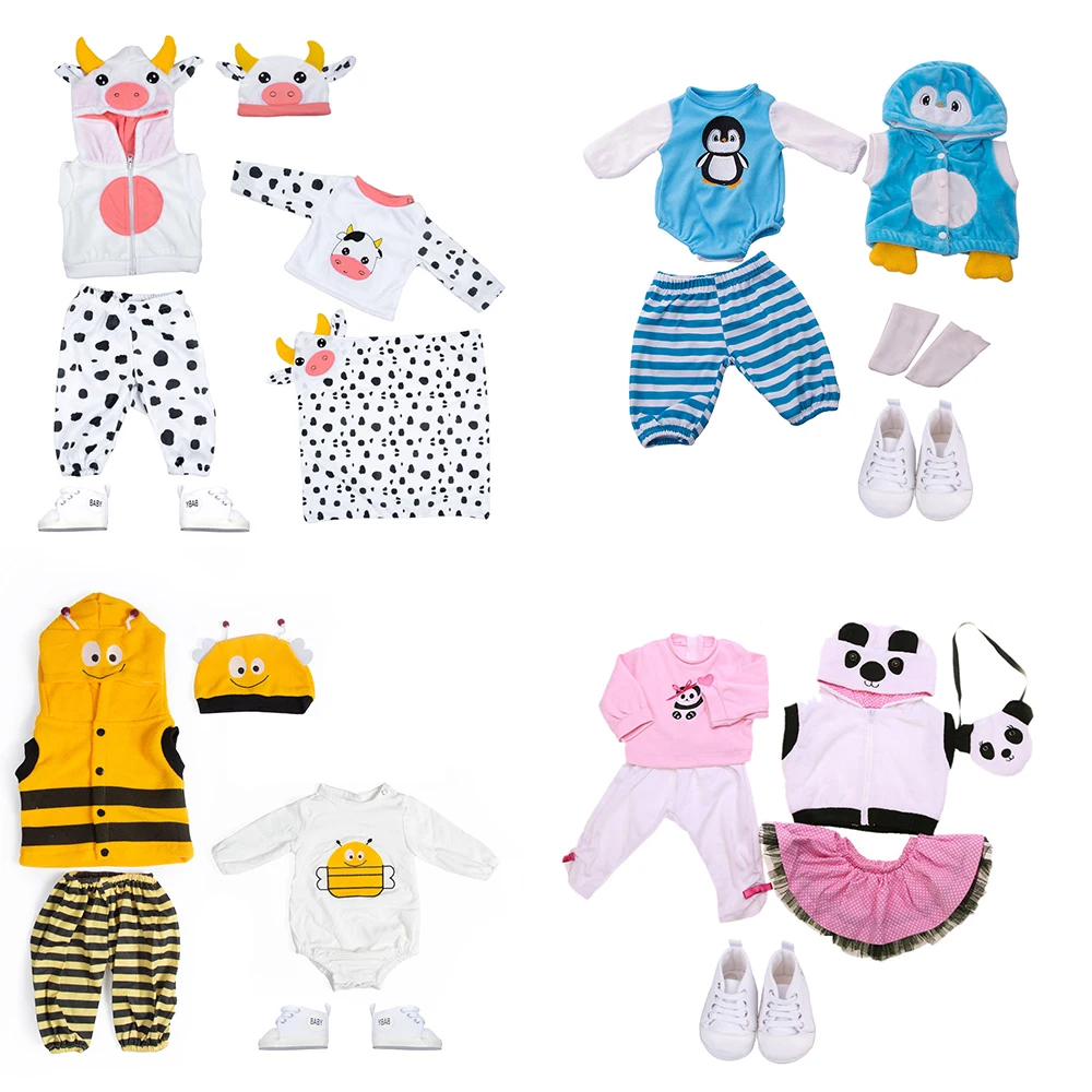 

Reborn Doll Clothes Shoes Accessories Fits 18 Inch 20 Inch 45-50cm Newborn Doll Bebe Reborn Clothing Set Girl Toy Gift