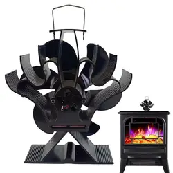 Heat Powered Stove Fan Eco Friendly Quiet Heat Powered Stove Fans Wood Stove Accessories For Pellet Stove Heater Wood Burning