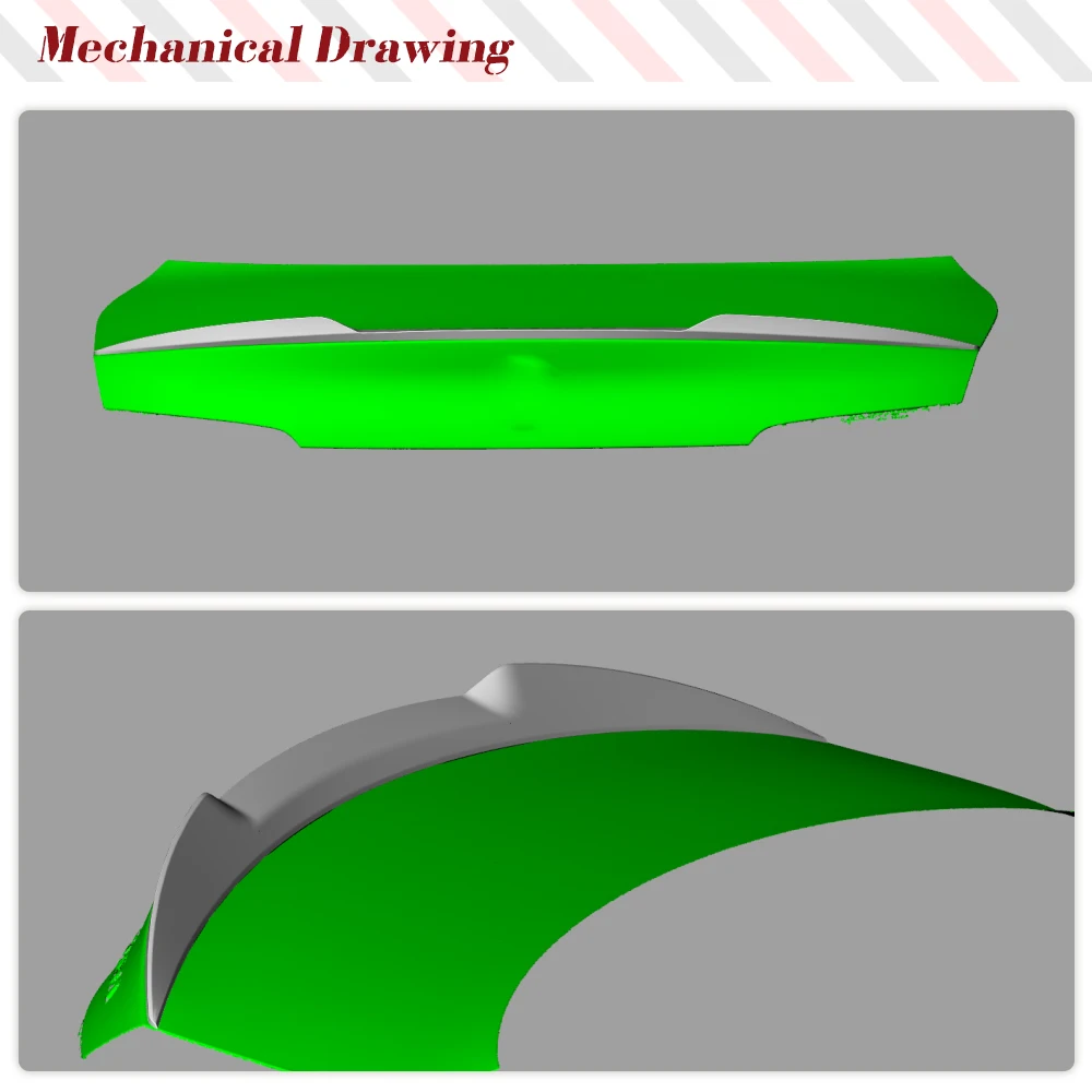 Car Rear Wing Spoiler Carbon Fiber / FRP Car Rear Spoiler Wing Trunk Lip For Alfa Romeo Giulia Spoiler Sedan 2015-Rear Trunk Boot Wing