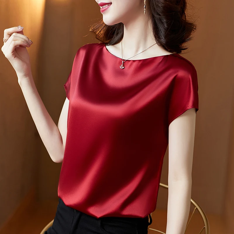satin tops for women