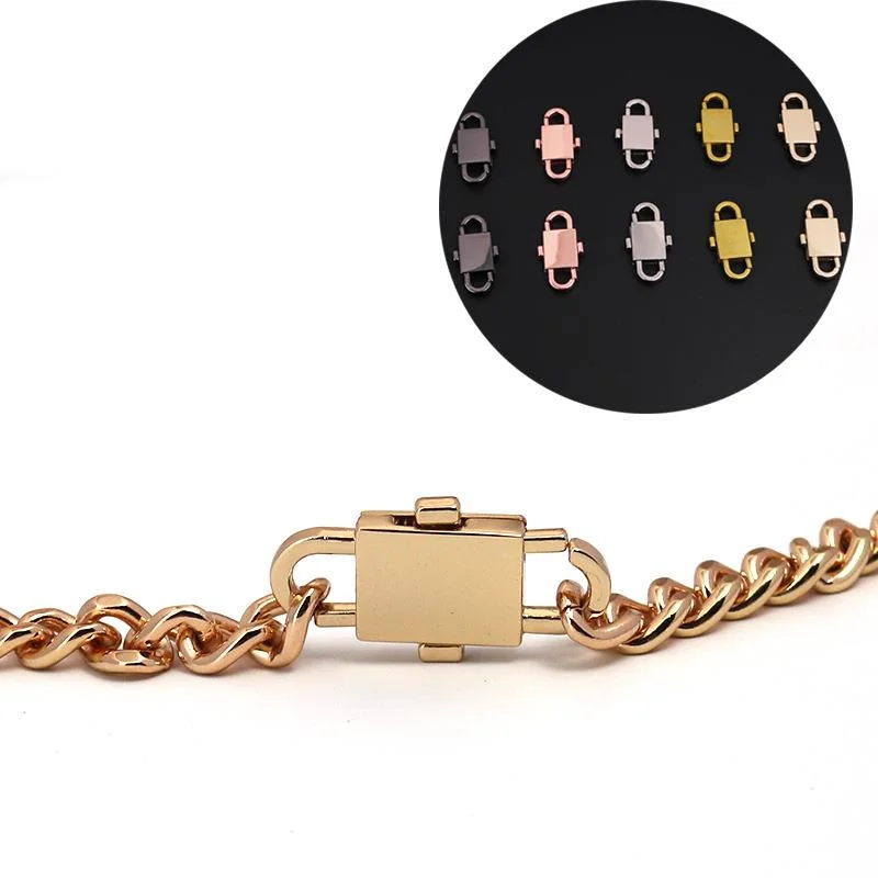 10Pcs Metal Swivel Lobster Clasp Trigger Buckle Carabiner Keychain Bag Strap Belt DIY Chain Adjustment Clasp Accessories