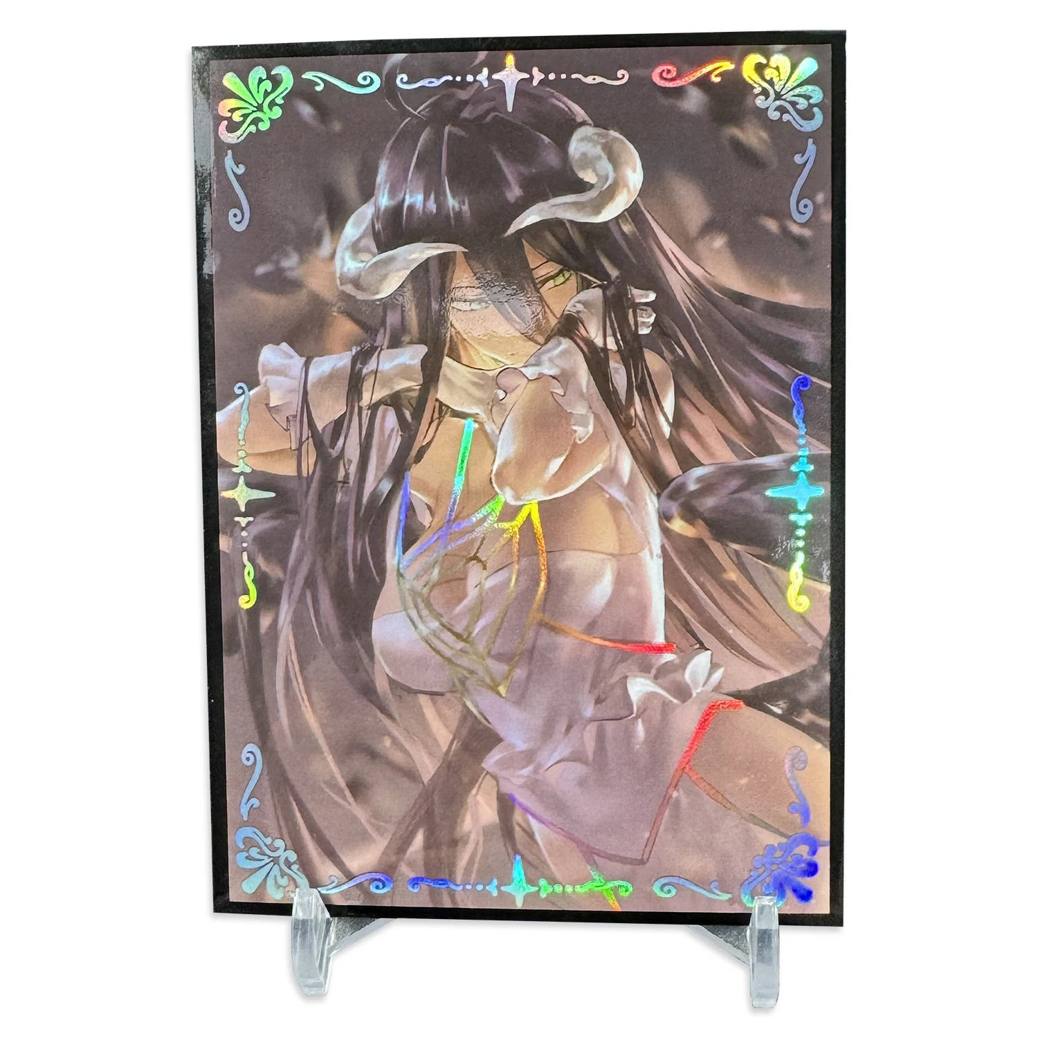 60Pcs 67X92Mm Pokemon Albedo Card Sleeves Foil Anime Girl Card Sleeve Protezione Per Carte Collezionabili Per Mtg Dimensioni Standard
