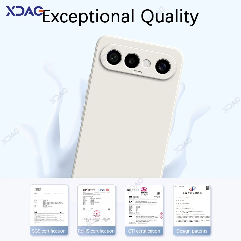 Luxury Dual Liner Protective Shockproof Phone Case - Square Liquid Silicone Cover