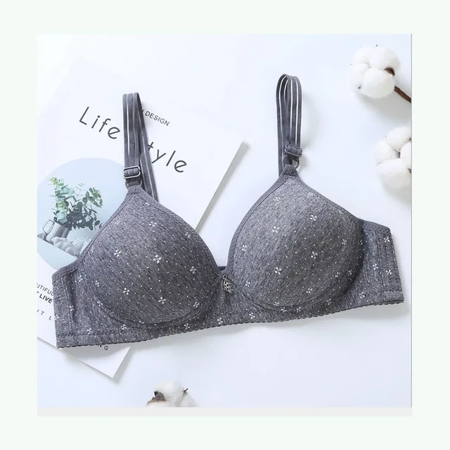 Cotton Bras For Women Wire Free Seamless Push Up Bra Thin Cotton Padded  Bralette Lingerie Big Bust 32-44 A B Cup Bh Tops Vs C09 - Bras - AliExpress