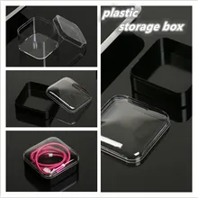 

2022 1PC Transparent Plastic Box Storage Candy Box Table Storage Supplies Office Culture and Educational Supplies