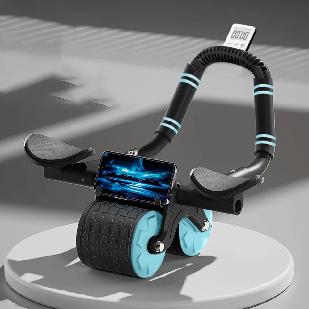 Ab Roller Wheel Supporto Automatico Del Gomito Ruota Addominale Per Esercizio Addominale Dolly Core Rafforzare L'Allenatore Con Pad Di Temporizzazione