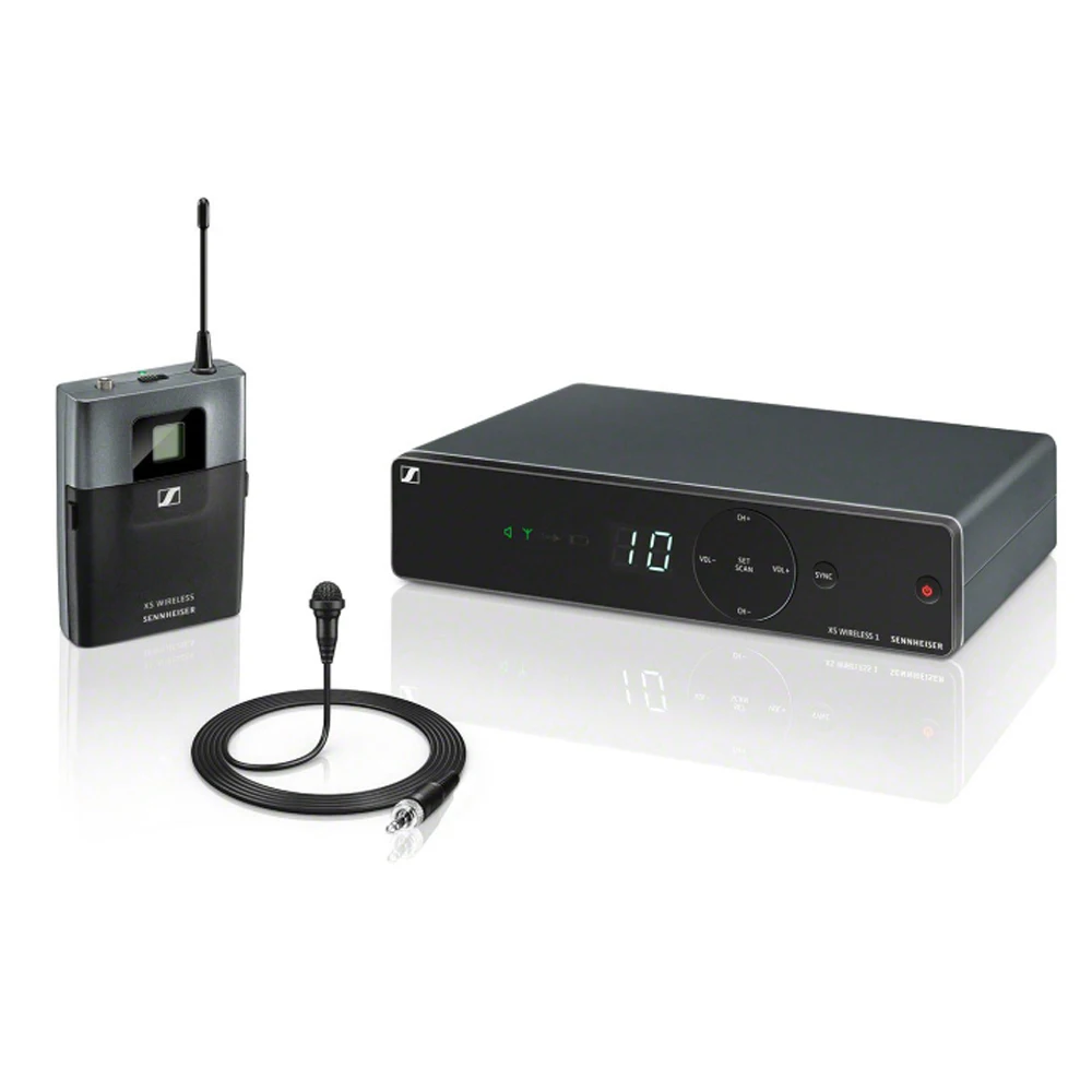Sennheiser XSW 1-ME2 무선 소형 마이크 시스템, SK-XSW 바디팩 송신기 및 EM-XSW 1 수신기
