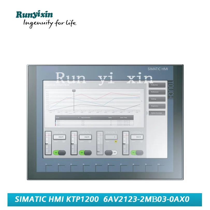 SIMATIC HMI PLC KTP1200 панель TFT дисплей профиbus PROFINET 6AV2123-2MA03-0AX0 6AV21232MB030AX0
