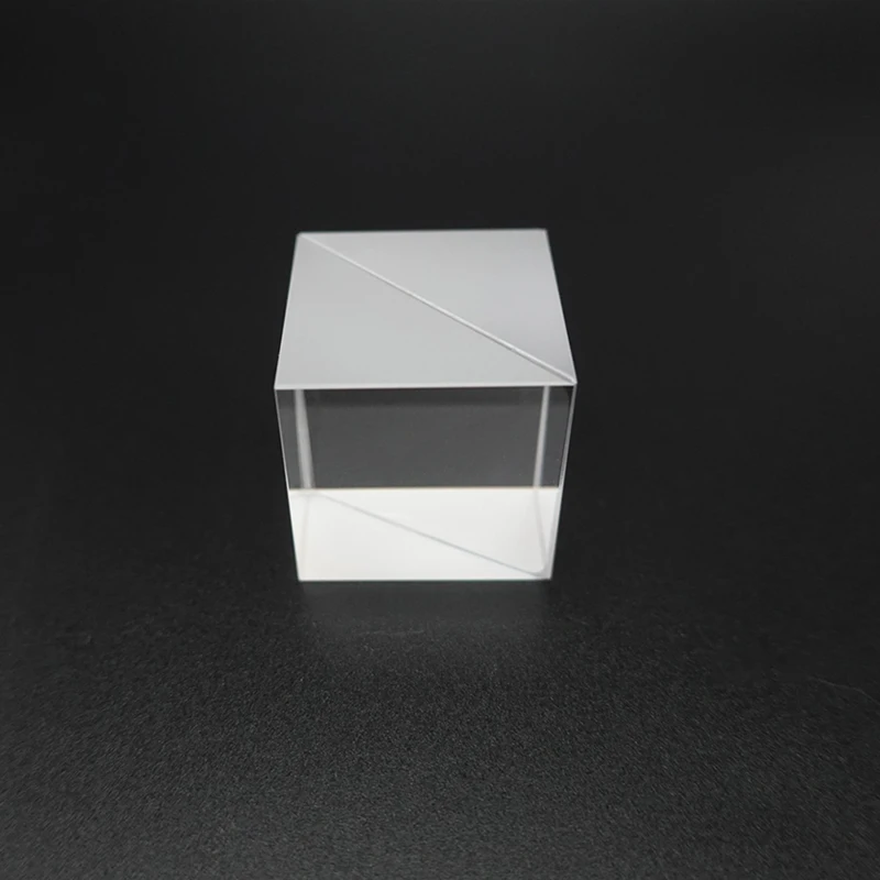 Beam Splitter Optical Prism 10/15/20/25/30mm Cube Splitting Ratio 50%:50% 90 ° Image Conversion Semi Transparent Semi Reflective images - 6