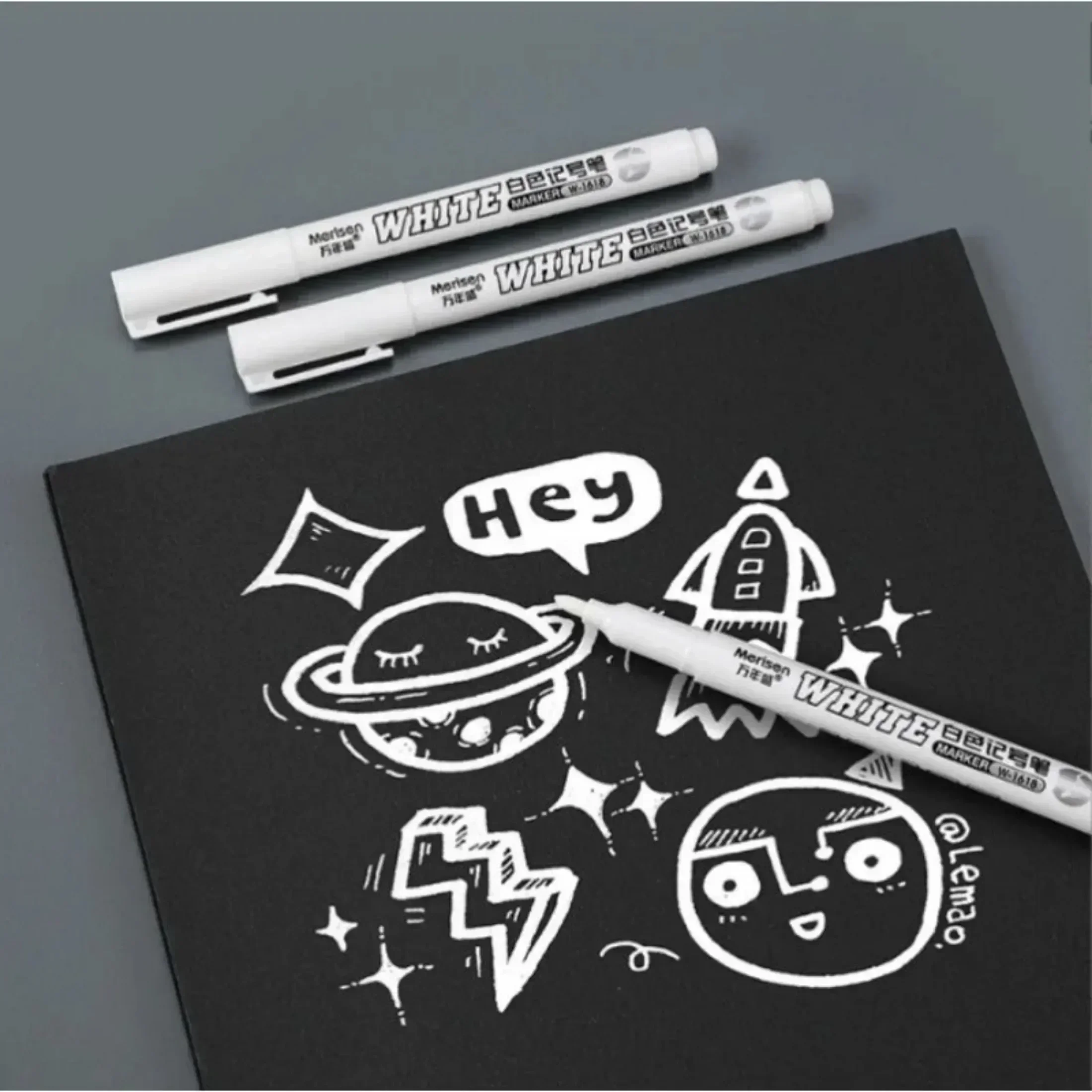 Permanent Marker Pen 1/3/5 Pcs White Marker Pen Alcohol Paint Oily Waterproof Tire Painting Graffiti Pens Gel Pen Art Painting Supplies