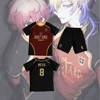 Futsal&Football Pattern VL Replika Blue Lock Anime Bastard Munchen Men's Short Sleeve Shorts Set Street Sportswear Customizable 1