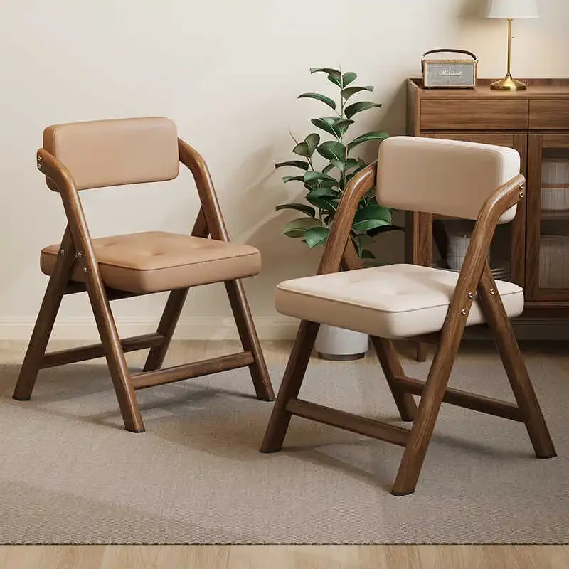Folding Kitchen Furniture Dining Chairs Household Living Room Backrest Office Desk Chair Cadeiroes De Sala Leisure Chess Chairs