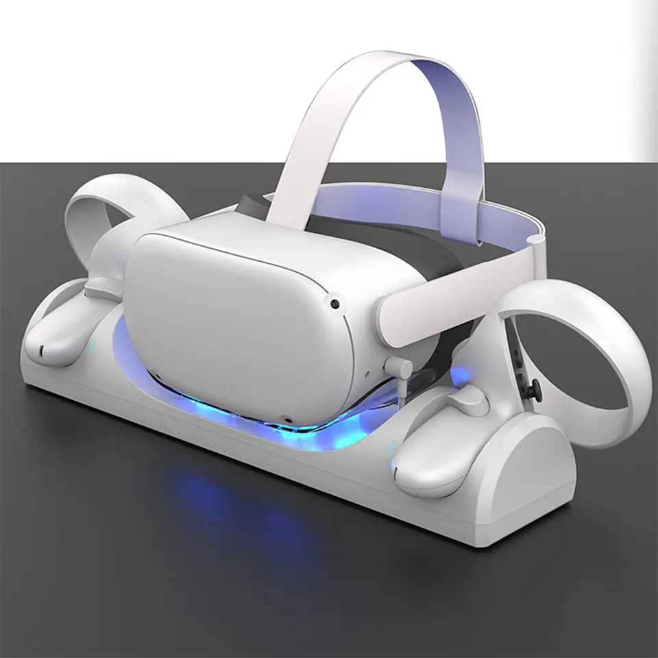 Base de carga para Oculus / meta Quest 3, cargador Cargador Auriculares De  Carga Y Controlador Vr Estación De Carga Soporte De Exhibición Accesorios