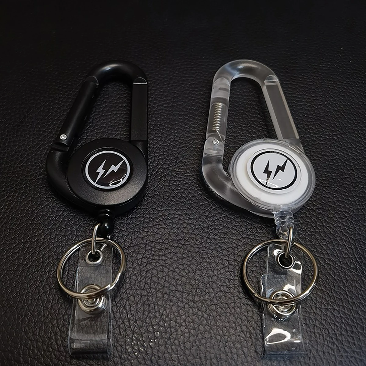 

UE Fujiwara Hiroshi Lightning ALMINIUM CARABINER black telescopic car key keychain backpack buckle accessories