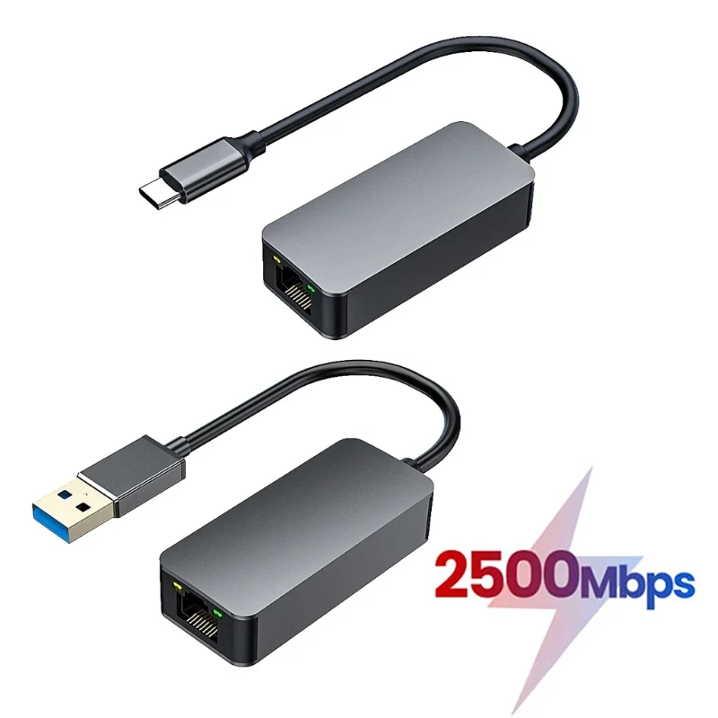 高速ネットワークカード,3.0タイプCからrj45,ネットワークカード,イーサネットアダプター,Windows 7, 8, 10,ラップトップ,pc,rt8156b,2.5g,2500mbps