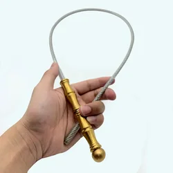 88mm DIY Portable Wire Whip Waist-wrapped Outdoor Self-defense Quick Insertion Flexible Concealed EDC Tactical Whip Window Broke